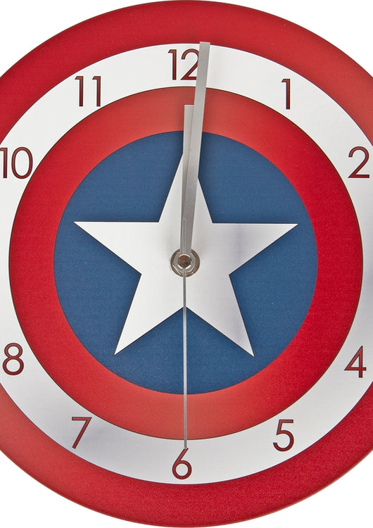 Captain America Shield Marvel Comics Wall Clock - main product image