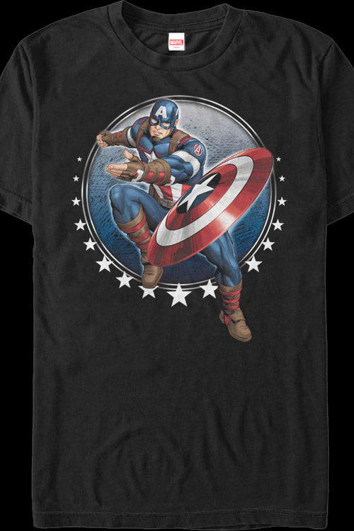 Captain America Shield Toss Marvel Comics T-Shirtmain product image
