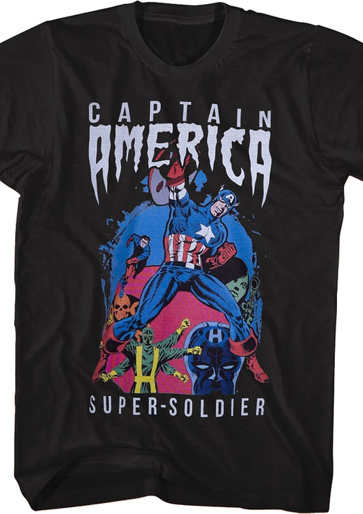 Captain America Super-Soldier Marvel Comics T-Shirt - main product image