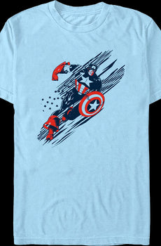 Captain America Swift Justice Marvel Comics T-Shirt