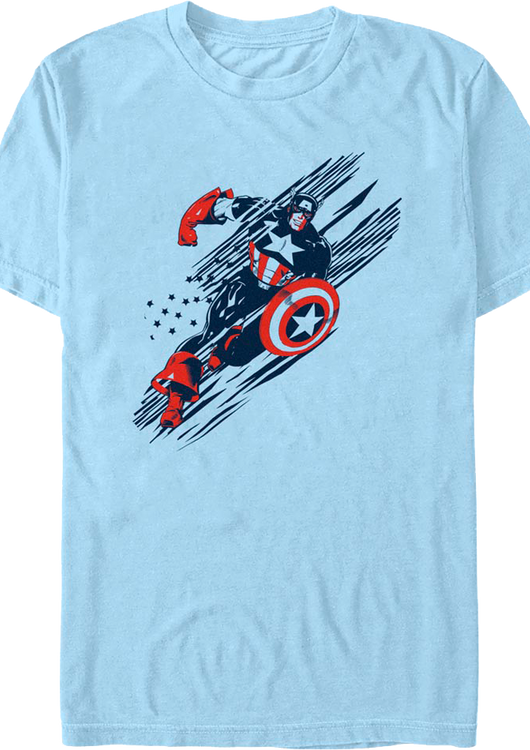 Captain America Swift Justice Marvel Comics T-Shirt - main product image
