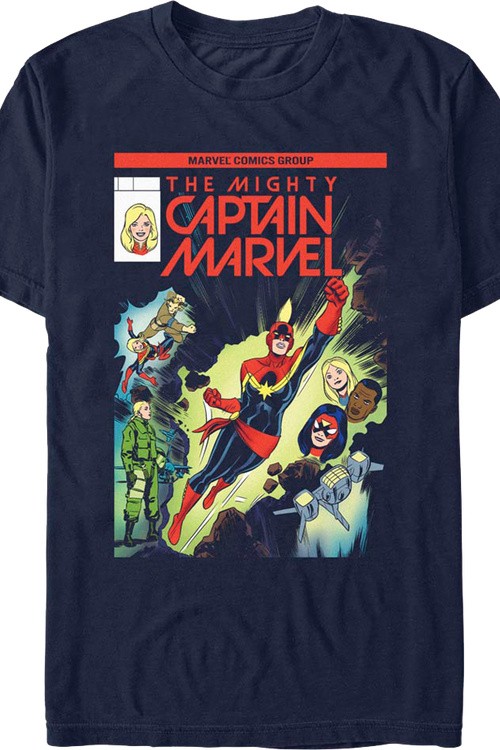 Captain Marvel 100th Solo Issue Marvel Comics T-Shirt