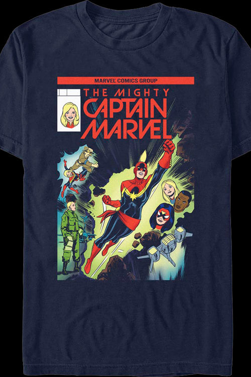 Captain Marvel 100th Solo Issue Marvel Comics T-Shirtmain product image