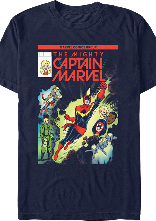 Captain Marvel 100th Solo Issue Marvel Comics T-Shirt - main product image