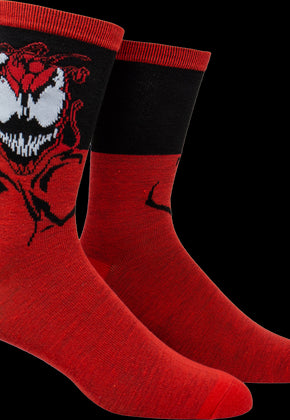 Carnage Marvel Comics Socks