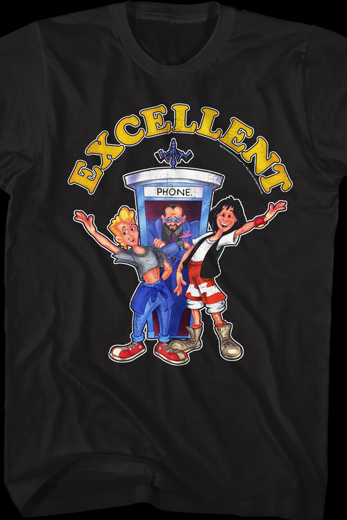 Cartoon Characters Bill and Ted's Excellent Adventure T-Shirtmain product image