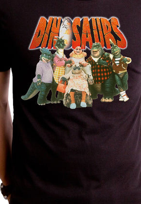 Retro Cast Dinosaurs T-Shirt