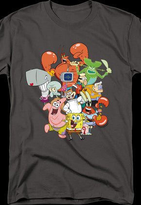 Cast Photo SpongeBob SquarePants T-Shirt