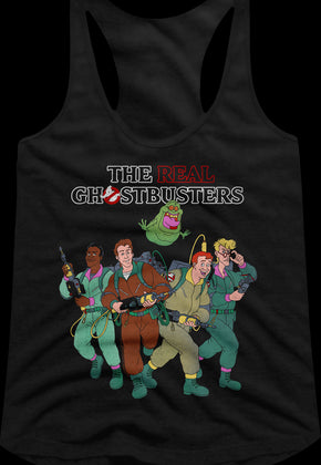 Ladies Cast Real Ghostbusters Racerback Tank Top