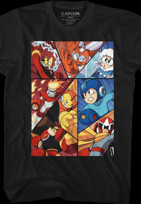 Character Collage Mega Man T-Shirt