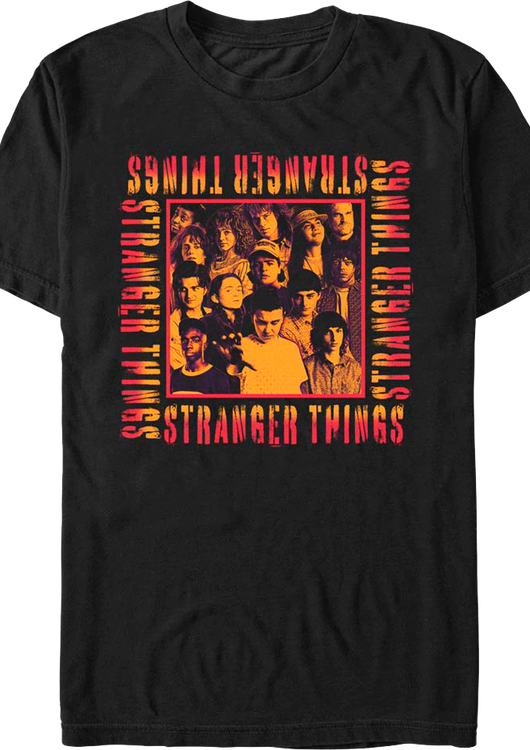 Character Collage Stranger Things T-Shirt - main product image