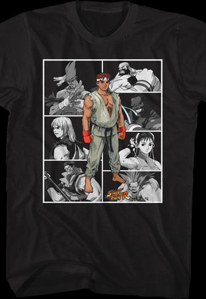 Character Collage Street Fighter T-Shirt