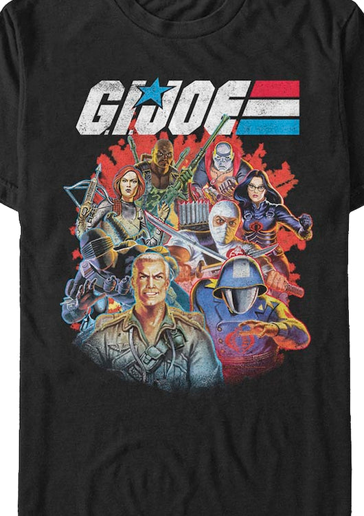 Fifth Sun Characters Collage GI Joe T-Shirt - main product image