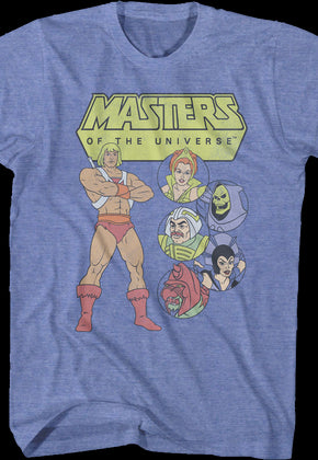 Characters Collage Masters of the Universe T-Shirt