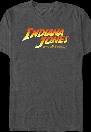 Charcoal Indiana Jones and the Dial of Destiny T-Shirt