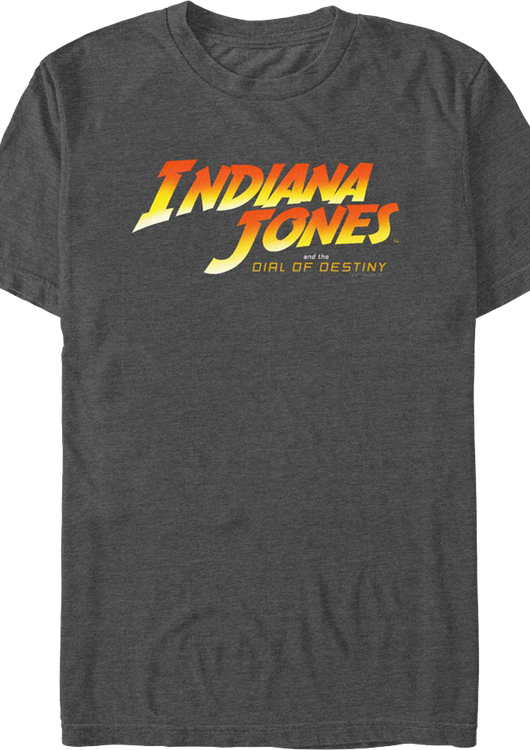 Charcoal Indiana Jones and the Dial of Destiny T-Shirt - main product image