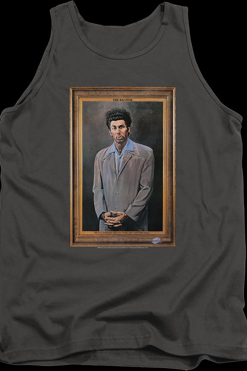 Charcoal Kramer Painting Seinfeld Tank Topmain product image