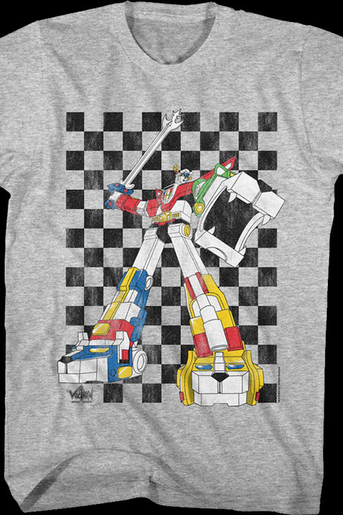 Checkerboard Defender Voltron T-Shirtmain product image