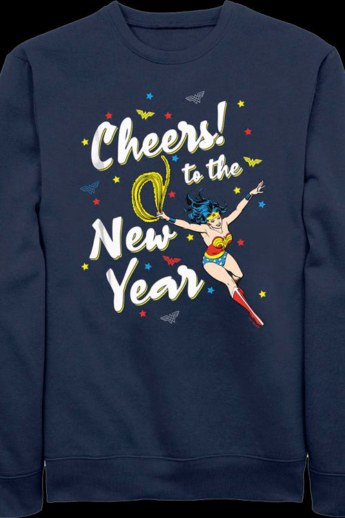 Cheers to the New Year Wonder Woman DC Comics Sweatshirtmain product image