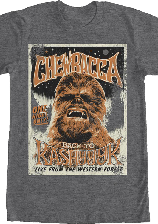 Chewbacca Back To Kashyyyk Star Wars T-Shirt - main product image