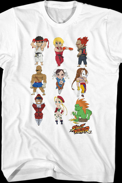 Chibi Action Poses Street Fighter T-Shirtmain product image