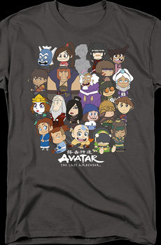Chibi Group Photo Avatar The Last Airbender T-Shirt