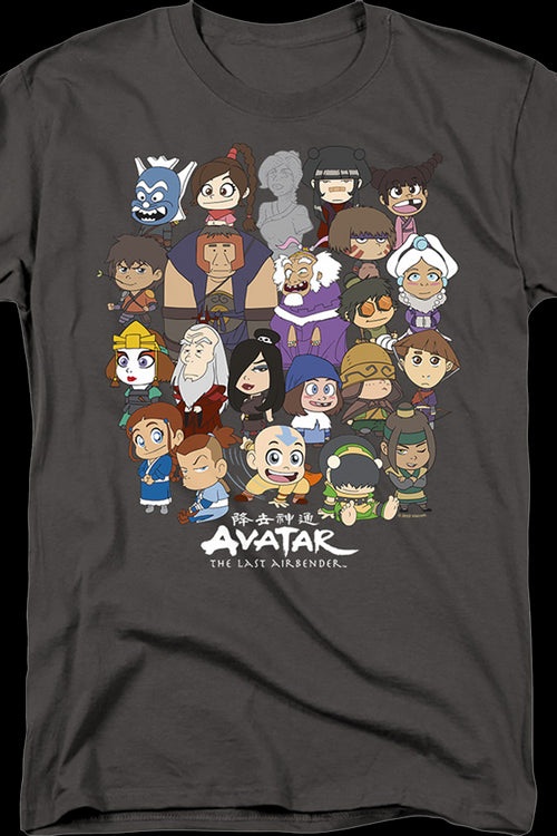 Chibi Group Photo Avatar The Last Airbender T-Shirtmain product image