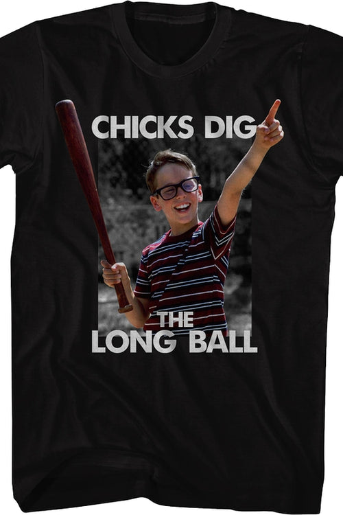 Chicks Dig The Long Ball Sandlot T-Shirtmain product image