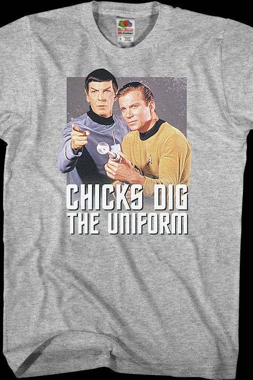Chicks Dig The Uniform Star Trek T-Shirtmain product image