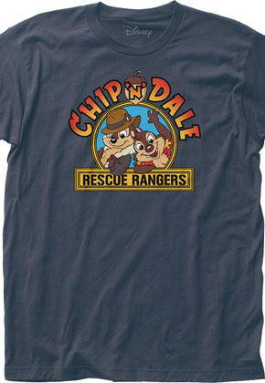 Chip n Dale Rescue Rangers Logo Mens T-Shirt