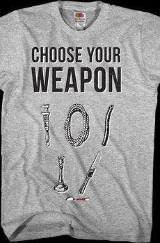 Choose Your Weapon Clue T-Shirt