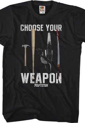 Choose Your Weapon Pulp Fiction T-Shirt