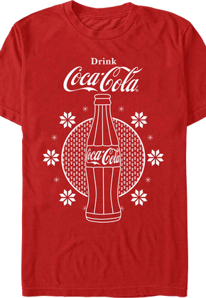 Red Christmas Bottle Coca-Cola T-Shirt