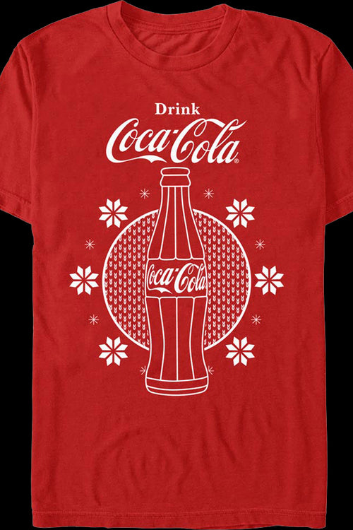 Red Christmas Bottle Coca-Cola T-Shirtmain product image