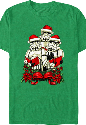 Christmas Caroling Stormertroopers Star Wars T-Shirt