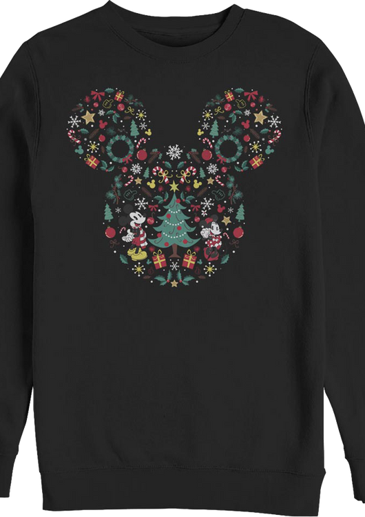 Christmas Design Mickey Mouse Sweatshirt - main product image