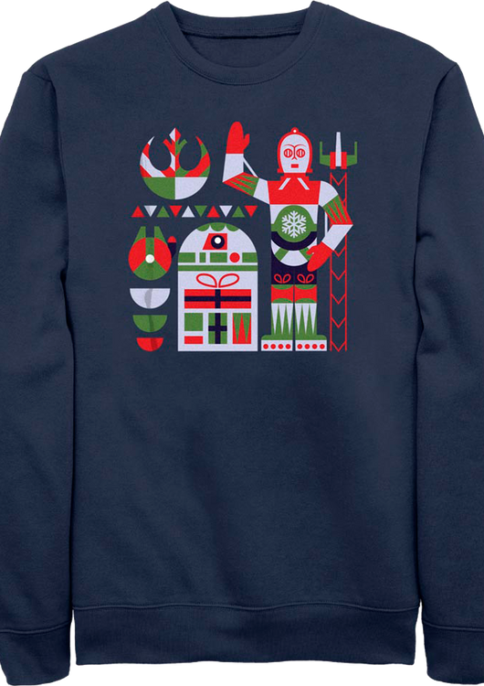 Christmas Droids Star Wars Sweatshirt - main product image