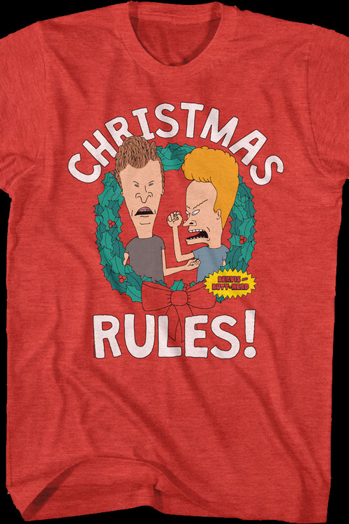 Christmas Rules Beavis And Butt-Head T-Shirtmain product image