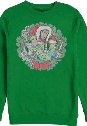 Christmas Wreath Toy Story Sweatshirt