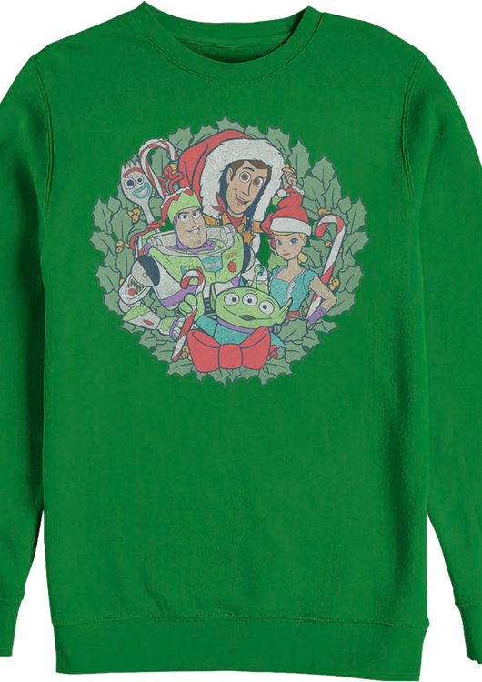 Christmas Wreath Toy Story Sweatshirt - main product image