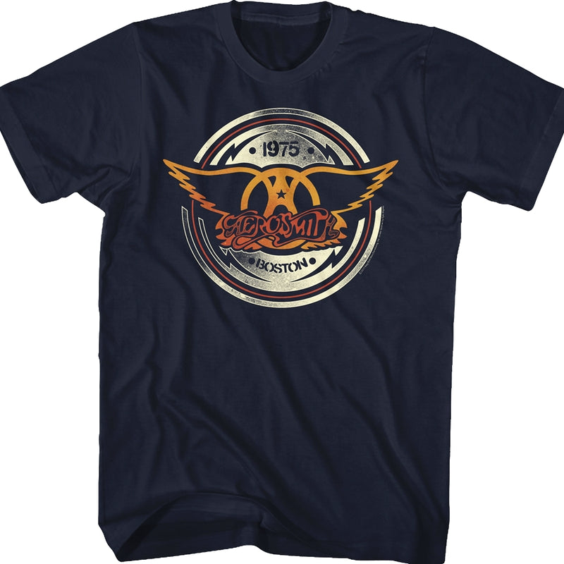 Chrome Logo Aerosmith T-Shirt. Men's T-Shirt.
