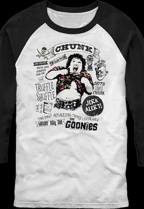 Chunk Collage Goonies Raglan Baseball Shirt