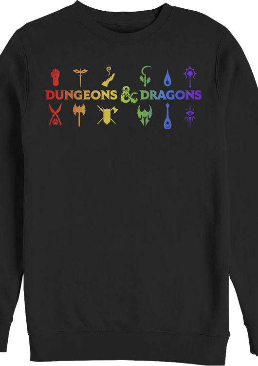 Class Logos Dungeons & Dragons Sweatshirt - main product image