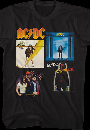Classic Albums Collage ACDC Shirt