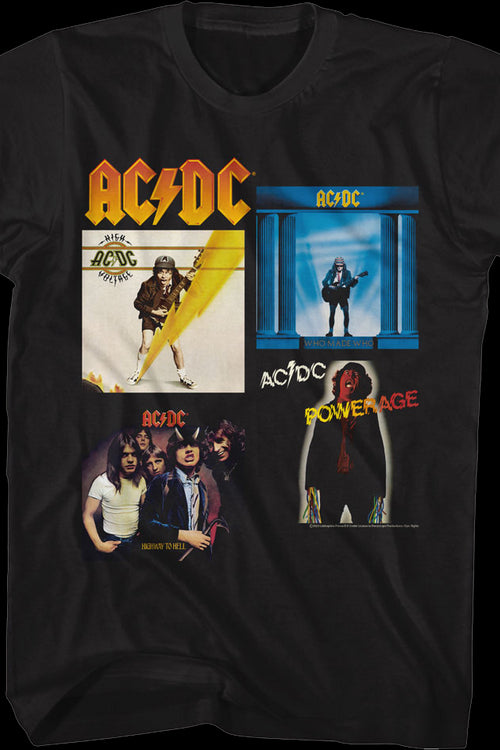 Classic Albums Collage ACDC Shirtmain product image