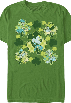 Classic Characters St. Patrick's Day Clovers Disney T-Shirt