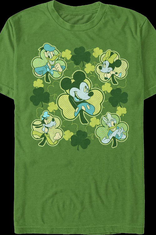 Classic Characters St. Patrick's Day Clovers Disney T-Shirtmain product image