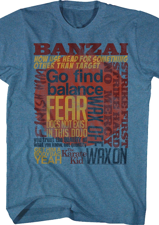 Classic Quotes Karate Kid T-Shirt - main product image