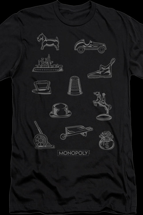 Classic Tokens Monopoly T-Shirtmain product image