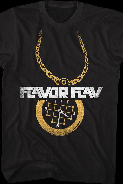 Clock Necklace Flavor Flav T-Shirtmain product image